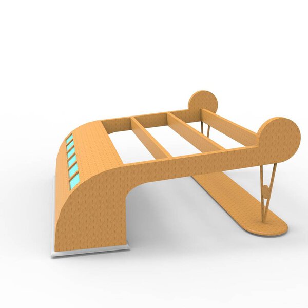 3D-дизайн результатов рендеринга домашнего пространства от применения блендера
