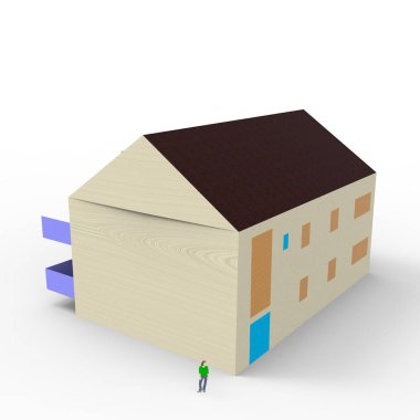 ev alanı işleme sonuçları blender uygulamasından 3D tasarım