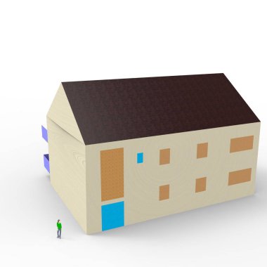 ev alanı işleme sonuçları blender uygulamasından 3D tasarım