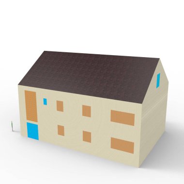 ev alanı işleme sonuçları blender uygulamasından 3D tasarım