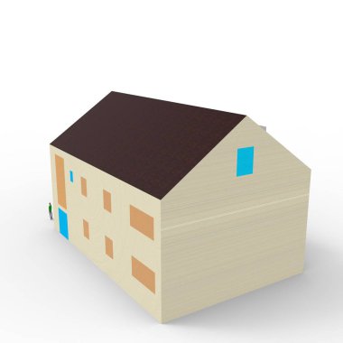 ev alanı işleme sonuçları blender uygulamasından 3D tasarım