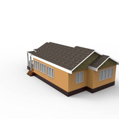 ev alanı işleme sonuçları blender uygulamasından 3D tasarım