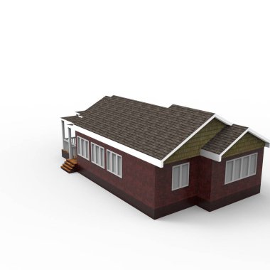 ev alanı işleme sonuçları blender uygulamasından 3D tasarım