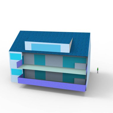 ev alanı işleme sonuçları blender uygulamasından 3D tasarım