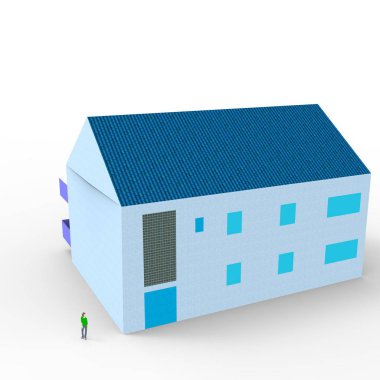 ev alanı işleme sonuçları blender uygulamasından 3D tasarım