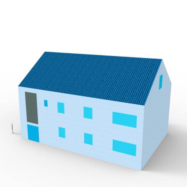 ev alanı işleme sonuçları blender uygulamasından 3D tasarım