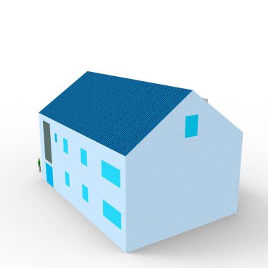 ev alanı işleme sonuçları blender uygulamasından 3D tasarım