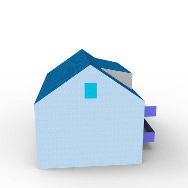 ev alanı işleme sonuçları blender uygulamasından 3D tasarım