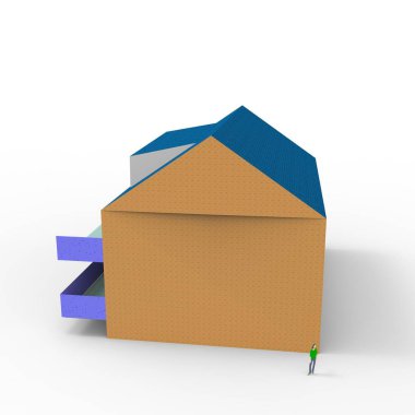 ev alanı işleme sonuçları blender uygulamasından 3D tasarım