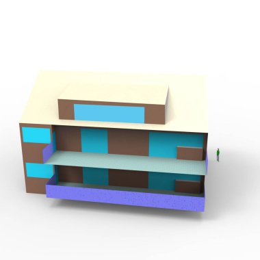 ev alanı işleme sonuçları blender uygulamasından 3D tasarım