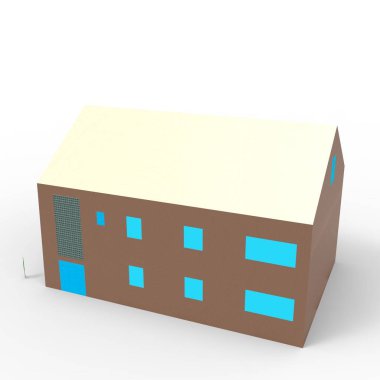 ev alanı işleme sonuçları blender uygulamasından 3D tasarım