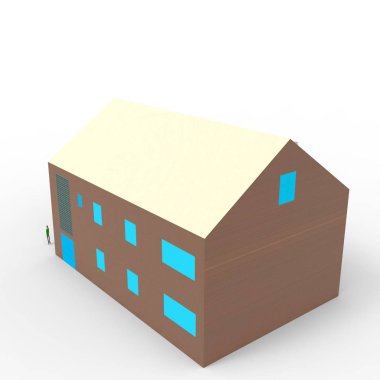 ev alanı işleme sonuçları blender uygulamasından 3D tasarım