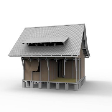 ev alanı işleme sonuçları blender uygulamasından 3D tasarım