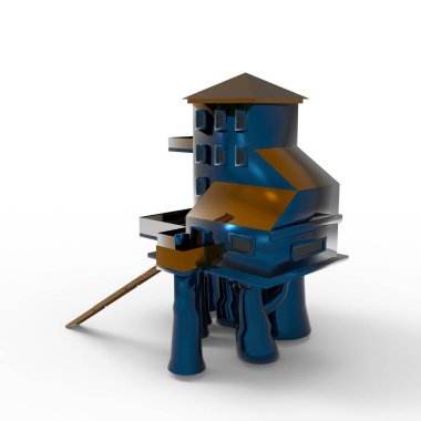 ev alanı işleme sonuçları blender uygulamasından 3D tasarım