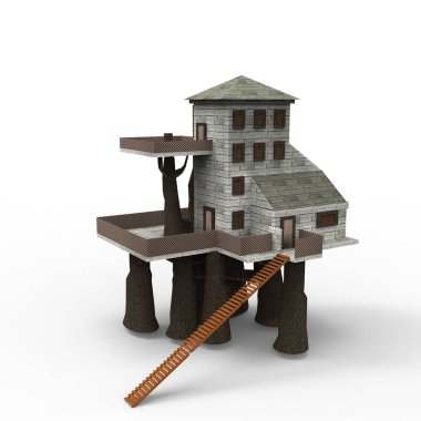 ev alanı işleme sonuçları blender uygulamasından 3D tasarım