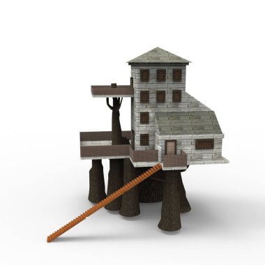 ev alanı işleme sonuçları blender uygulamasından 3D tasarım