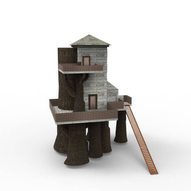 ev alanı işleme sonuçları blender uygulamasından 3D tasarım