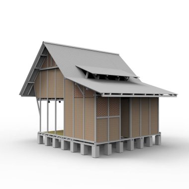 ev alanı işleme sonuçları blender uygulamasından 3D tasarım