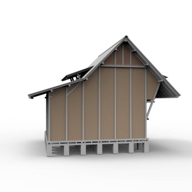 ev alanı işleme sonuçları blender uygulamasından 3D tasarım