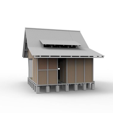 ev alanı işleme sonuçları blender uygulamasından 3D tasarım