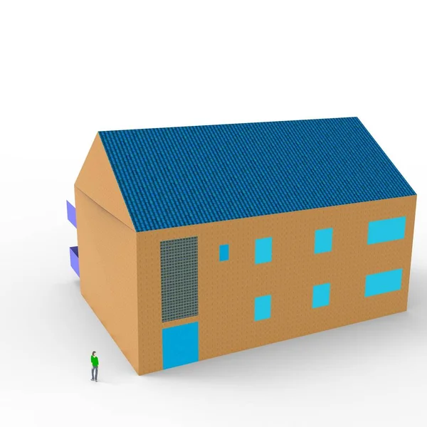 ev alanı işleme sonuçları blender uygulamasından 3D tasarım