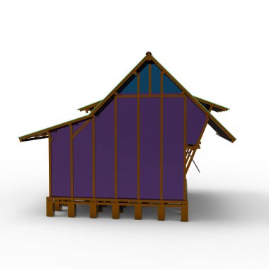 ev alanı işleme sonuçları blender uygulamasından 3D tasarım