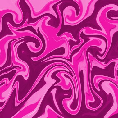 Yağlı boya çizgileri olan sıvı soyut arkaplan