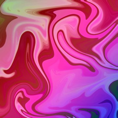 Yağlı boya çizgileri olan sıvı soyut arkaplan