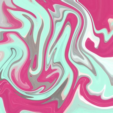 Yağlı boya çizgileri olan sıvı soyut arkaplan