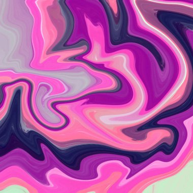 Yağlı boya çizgileri olan sıvı soyut arkaplan