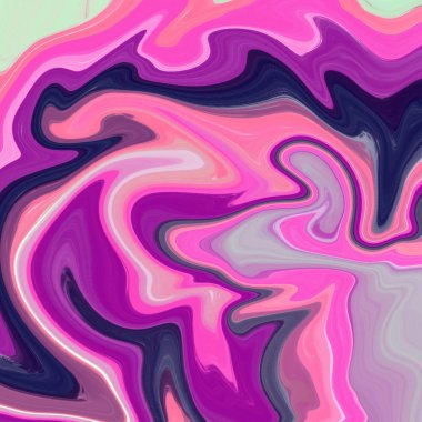 Yağlı boya çizgileri olan sıvı soyut arkaplan