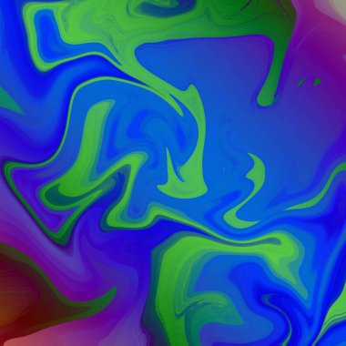 Yağlı boya çizgileri olan sıvı soyut arkaplan