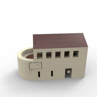 ev alanı işleme sonuçları blender uygulamasından 3D tasarım