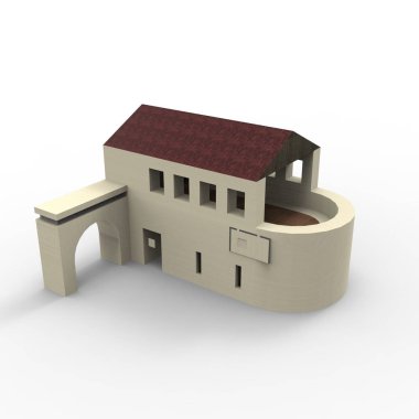 ev alanı işleme sonuçları blender uygulamasından 3D tasarım