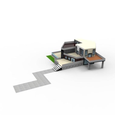 ev alanı işleme sonuçları blender uygulamasından 3D tasarım