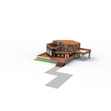 ev alanı işleme sonuçları blender uygulamasından 3D tasarım