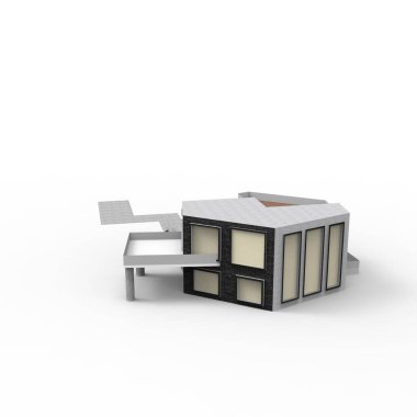 ev alanı işleme sonuçları blender uygulamasından 3D tasarım