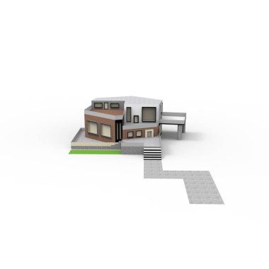 ev alanı işleme sonuçları blender uygulamasından 3D tasarım