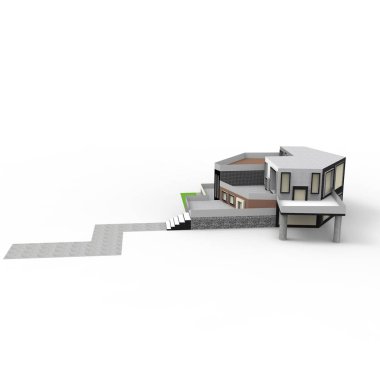 ev alanı işleme sonuçları blender uygulamasından 3D tasarım