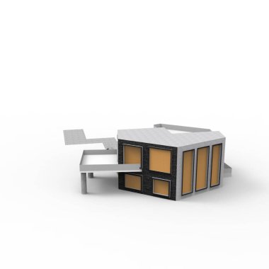 ev alanı işleme sonuçları blender uygulamasından 3D tasarım