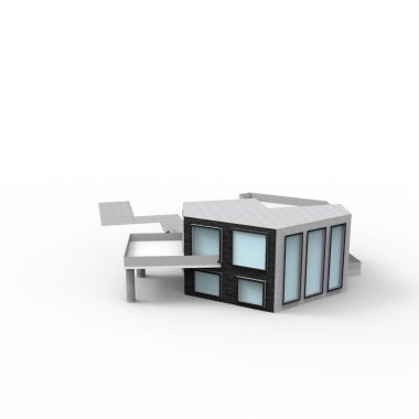 ev alanı işleme sonuçları blender uygulamasından 3D tasarım