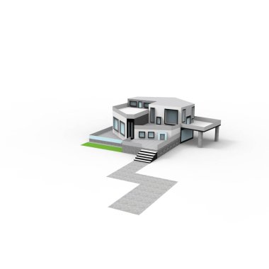 ev alanı işleme sonuçları blender uygulamasından 3D tasarım