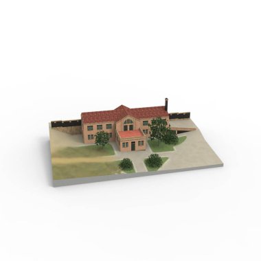 ev alanı işleme sonuçları blender uygulamasından 3D tasarım