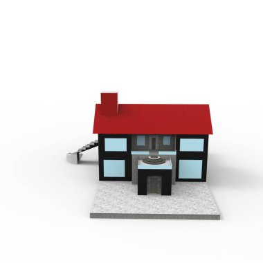 ev alanı işleme sonuçları blender uygulamasından 3D tasarım