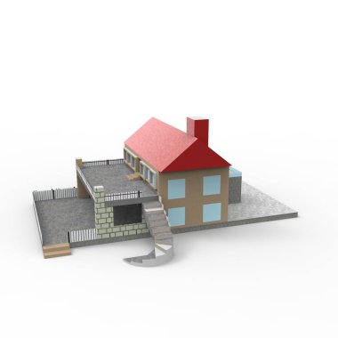 ev alanı işleme sonuçları blender uygulamasından 3D tasarım