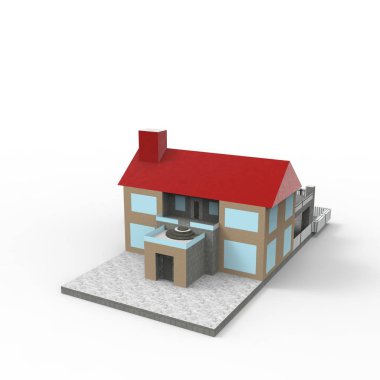 ev alanı işleme sonuçları blender uygulamasından 3D tasarım