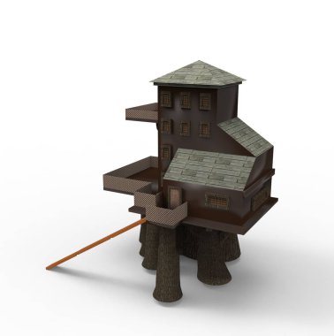 ev alanı işleme sonuçları blender uygulamasından 3D tasarım