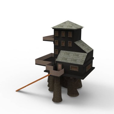 ev alanı işleme sonuçları blender uygulamasından 3D tasarım