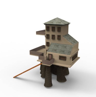 ev alanı işleme sonuçları blender uygulamasından 3D tasarım