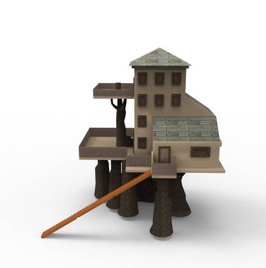 ev alanı işleme sonuçları blender uygulamasından 3D tasarım